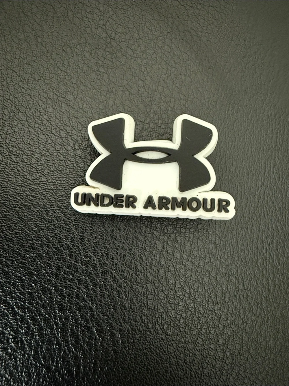 Under Armour Black and White Logo Shoe Charm for Kids